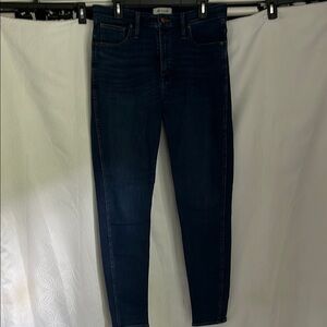 Madewell 10” High Rise Skinny Jeans, Size 32 Tall